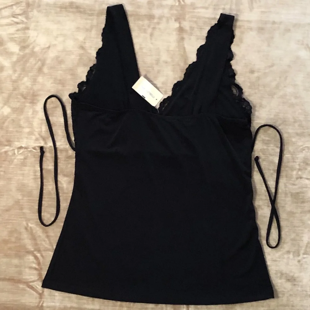 Y2K Studio Y Sexy Black Camisole Tank Top - Picture 3 of 9